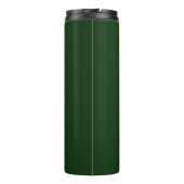 Grüner Retro-Minimalistischer moderner Monogramm-N Thermosbecher (Rückseite)