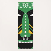 grüner ritueller Stamm Yogamatte (Vorderseite)