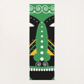 grüner ritueller Stamm Yogamatte (Rückseite)