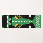 grüner ritueller Stamm Yogamatte (Vorderseite (Horizontal))