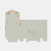 Grüner, romantischer Rose-Kranz Geschenkschachtel (Ungefaltet)