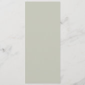 Grüner, romantischer Rose-Kranz Menükarte (Rückseite)