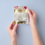 Grüner rosa Glitzer Aquarell Flyer (Gruppe)