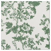 Grüner Rosenzweig Toile Stoff (Nahaufnahme)