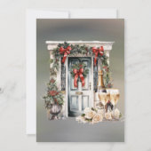 Grüner Roter Berry Dekor Light Brunch & Bubbly Einladung (Rückseite)