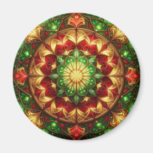 Grüner roter dekorativer Weihnachts-Feiertagsmagne Magnet