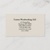 Grüner Rundsäge QR Code Holzbearbeitungsmaschine Visitenkarte (Rückseite)