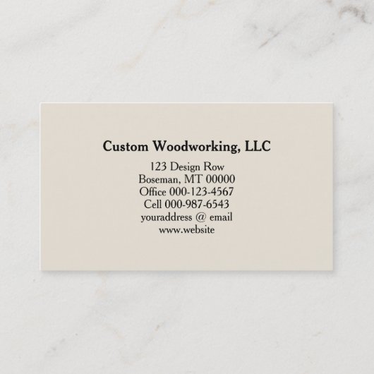 Grüner Rundsäge QR Code Holzbearbeitungsmaschine Visitenkarte (Rückseite)