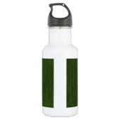 Grüner, rustikaler Grauholz Trinkflasche (Rückseite)
