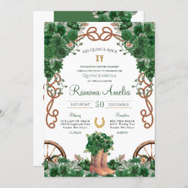 Grüner rustikaler Western Charro Cowboy Boots Quin Einladung