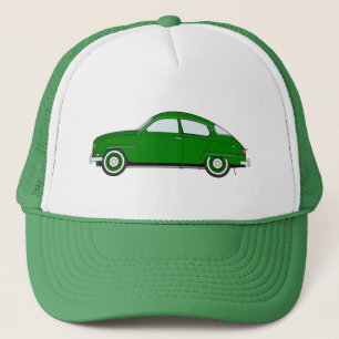 grüner saab 96 Hut Truckerkappe