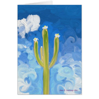 Grüner Saguaro, blauer Himmel