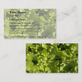 Grüner Salat Visitenkarte (Vorne/Hinten)