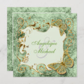 Grüner Salzwoldstein Einladung (Vorne/Hinten)