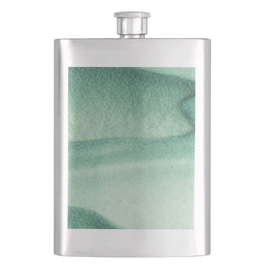 Grüner Sand Flachmann (Vorderseite)