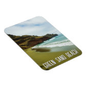 Grüner Sandstrand Hawaii Reise Magnet (Rechte Seite)