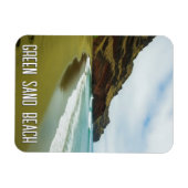 Grüner Sandstrand Hawaii Reise Magnet (Horizontal)