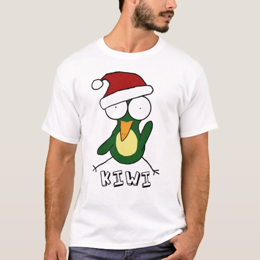 Grüner Sankt-Kiwi-T - Shirt (Vorderseite)