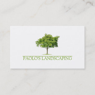 Grüner sauberer Baum Landscaping Visitenkarte