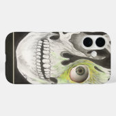 grüner Schädel Case-Mate iPhone Hülle (Rückseite (Horizontal))