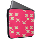 grüner Schädel Laptopschutzhülle (Vorne Rechts)
