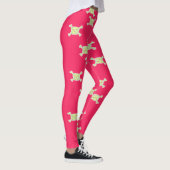 grüner Schädel Leggings (Rechts)