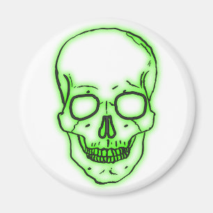 grüner Schädel Totenkopf green skull Magnet