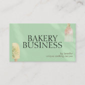 Grüner Schattensoft Patisserie Spatula Koch Bake Visitenkarte (Vorderseite)
