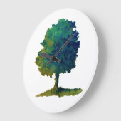 Grüner Schattiger Großer Baum Uhr (Winkel)