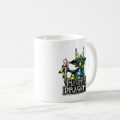 Grüner Schatz-Drache 11oz MD. Tasse (VorderseiteRechts)