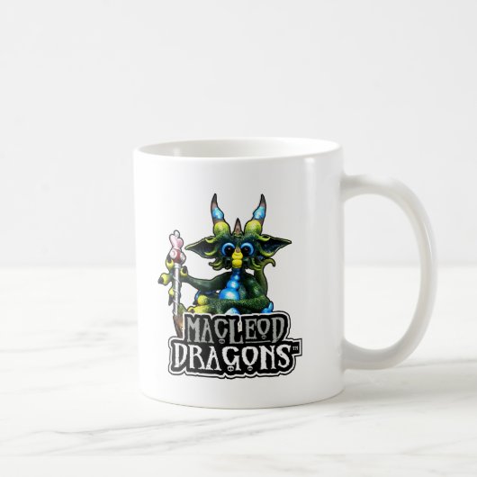 Grüner Schatz-Drache 11oz MD. Tasse (Rechts)