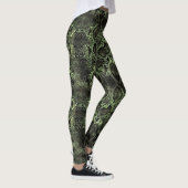 Grüner Schlangendruck Leggings (Rechts)