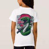 Grüner SchlangenT - Shirt (Rückseite)