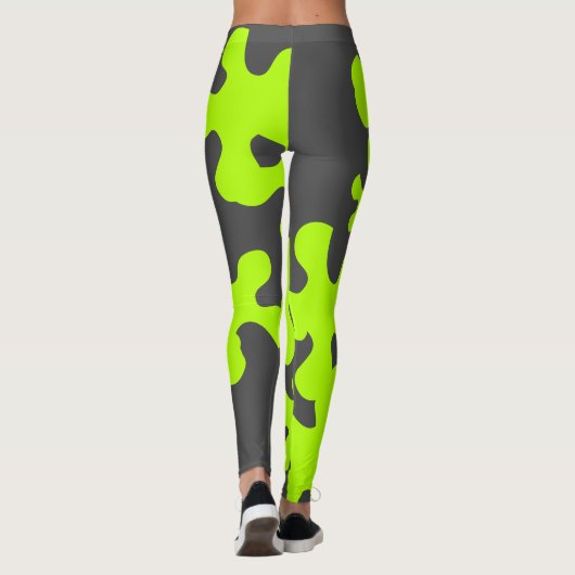Grüner Schleimkohlespass Leggings (Rückseite)