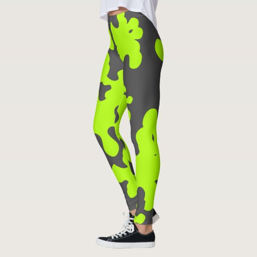 Grüner Schleimkohlespass Leggings (Links)