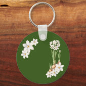 Grüner Schlüsselanhänger des Botanischen Frühlings (Vorderseite)