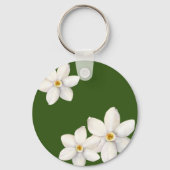 Grüner Schlüsselanhänger des Botanischen Frühlings (Rückseite)