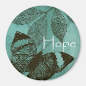 Grüner Schmetterling der Hoffnung und Inspiration Magnet (Vorne)