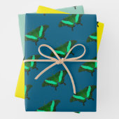 Grüner Schmetterling Geschenkpapier Set (Beispiel)