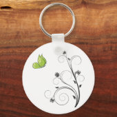 Grüner Schmetterling  Schlüsselanhänger (Rückseite)