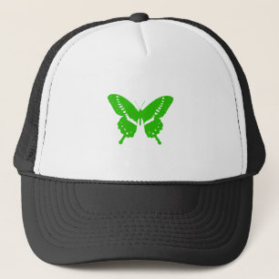 Grüner Schmetterling Truckerkappe