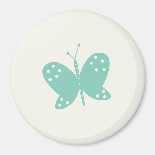Grüner Schmetterlingsmagnet Magnet (Vorne)