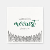 Grüner schönster Ort für Napkins Serviette (Vorderseite)