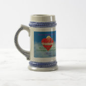 Grüner Schulterblatthimmel Stein Bierglas (Links)