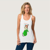 Grüner Schwanz-Sanitäter Tank Top (Vorderseite Vollansicht)