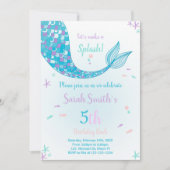 Grüner Schwanz unter dem Party Einladung (Vorderseite)