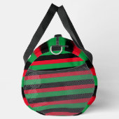Grüner schwarzer Streifen Duffle Bag (Rechts)