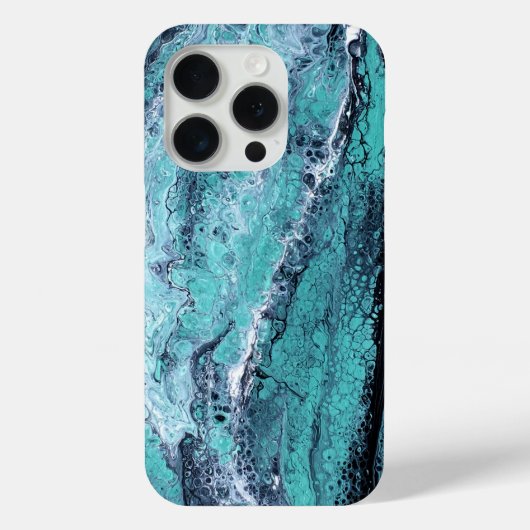 Grüner Schwarzer Swirl Case-Mate iPhone Hülle (Rückseite)