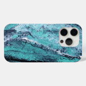 Grüner Schwarzer Swirl Case-Mate iPhone Hülle (Rückseite (Horizontal))