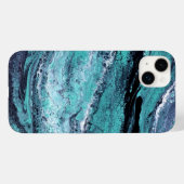 Grüner Schwarzer Swirl Case-Mate iPhone Hülle (Rückseite (Horizontal))